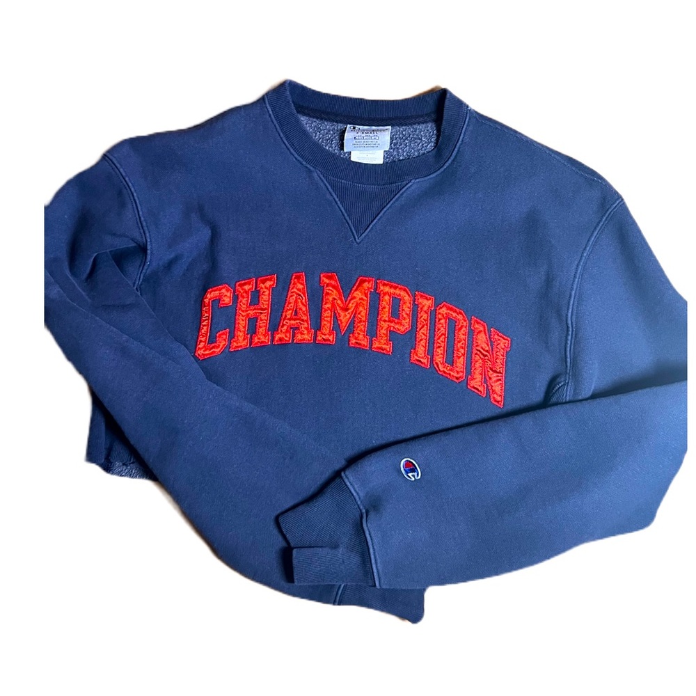 Champion reverse weave crop sweater xsmall